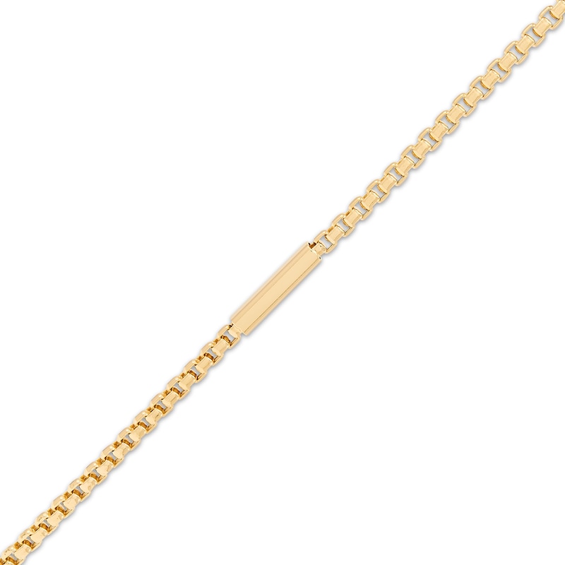 Main Image 2 of 2.4mm Bar Station Chain Necklace Hollow 10K Yellow Gold 22"