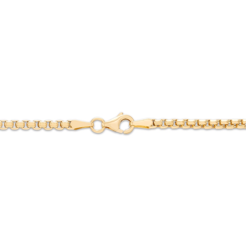 Main Image 3 of 2.4mm Bar Station Chain Necklace Hollow 10K Yellow Gold 22"