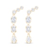 Thumbnail Image 2 of KAY Lab-Grown Diamonds Multi-Shape Drop Earrings 1-1/4 ct tw 14K Yellow Gold