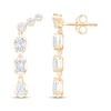 Thumbnail Image 3 of KAY Lab-Grown Diamonds Multi-Shape Drop Earrings 1-1/4 ct tw 14K Yellow Gold