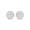 Thumbnail Image 2 of KAY Lab-Grown Diamonds Halo Stud Earrings 1-1/2 ct tw 10K White Gold