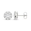 Thumbnail Image 3 of KAY Lab-Grown Diamonds Halo Stud Earrings 1-1/2 ct tw 10K White Gold