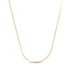 Thumbnail Image 1 of 1.1mm Herringbone Chain Necklace Hollow 14K Yellow Gold 18"