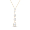 Thumbnail Image 1 of KAY Lab-Grown Diamonds Pear-Shaped & Round-Cut Drop Necklace 1 ct tw 14K Yellow Gold 18"