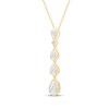 Thumbnail Image 2 of KAY Lab-Grown Diamonds Pear-Shaped & Round-Cut Drop Necklace 1 ct tw 14K Yellow Gold 18"