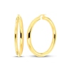 Thumbnail Image 1 of Polished Hoop Earrings 24K Yellow Gold Vermeil Sterling Silver 72mm