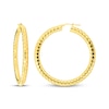 Thumbnail Image 3 of Diamond-Cut Hoop Earrings 24K Yellow Gold Vermeil Sterling Silver 50mm