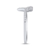 Thumbnail Image 2 of Diamond Heart Knot Ring 1/5 ct tw Sterling Silver
