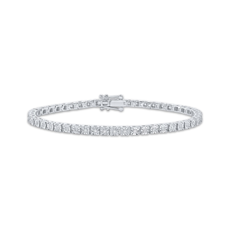 Main Image 1 of KAY Lab-Grown Diamonds Tennis Bracelet 1 ct tw Sterling Silver 7.25"