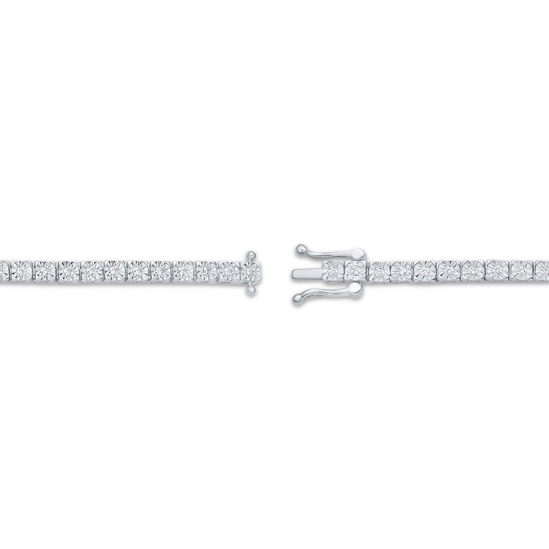Main Image 3 of KAY Lab-Grown Diamonds Tennis Bracelet 1 ct tw Sterling Silver 7.25"
