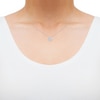 Thumbnail Image 4 of KAY Lab-Grown Diamond Multi-Stone Clover Necklace 1/3 ct tw Sterling Silver 18"