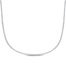KAY Lab-Grown Diamonds Line Necklace 2 ct tw Sterling Silver 18"