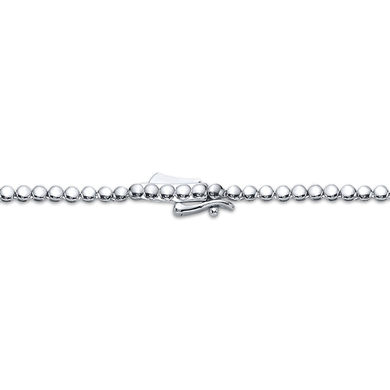 Main Image 3 of KAY Lab-Grown Diamonds Line Necklace 2 ct tw Sterling Silver 18"