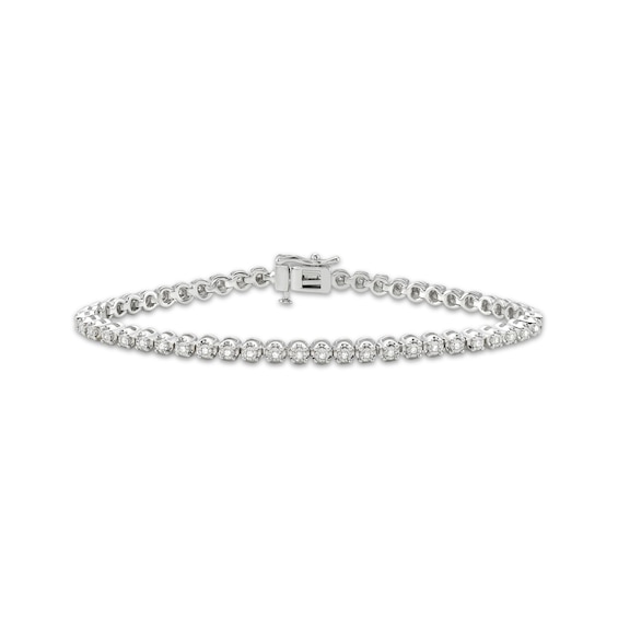 KAY Lab-Grown Diamonds Tennis Bracelet 1/4 ct tw Sterling Silver 7"