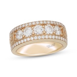 Neil Lane Men's Lab-Grown Diamond Five-Stone Wedding Band 2 ct tw 14K Yellow Gold