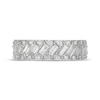 Thumbnail Image 3 of Neil Lane Men's Baguette & Round-Cut Lab-Grown Diamond Wedding Band 2 ct tw 14K White Gold