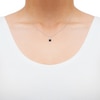 Thumbnail Image 4 of Black Diamond Round-Cut Solitaire Necklace 1/6 ct tw Sterling Silver 18"