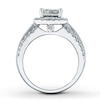 Diamond Ring 2 ct tw Princess-cut 14K White Gold