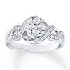 Thumbnail Image 0 of Diamond Engagement Ring 1/2 ct tw Round-Cut 10K White Gold