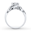 Thumbnail Image 1 of Diamond Engagement Ring 1/2 ct tw Round-Cut 10K White Gold