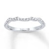 Thumbnail Image 1 of THE LEO Diamond Wedding Band 1/5 ct tw Round-cut 14K White Gold