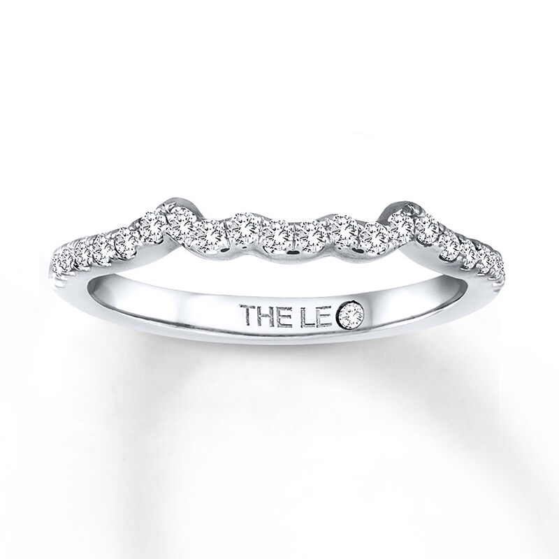 THE LEO Wedding Band 1/5 ct tw Round-cut 14K White Gold