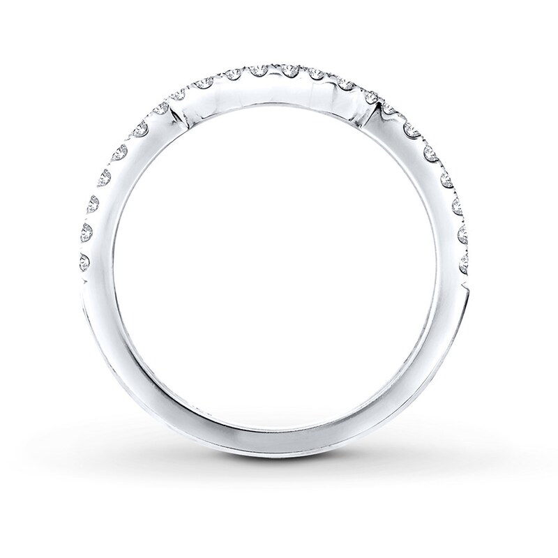 THE LEO Wedding Band 1/5 ct tw Round-cut 14K White Gold