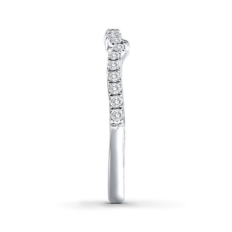 THE LEO Wedding Band 1/5 ct tw Round-cut 14K White Gold