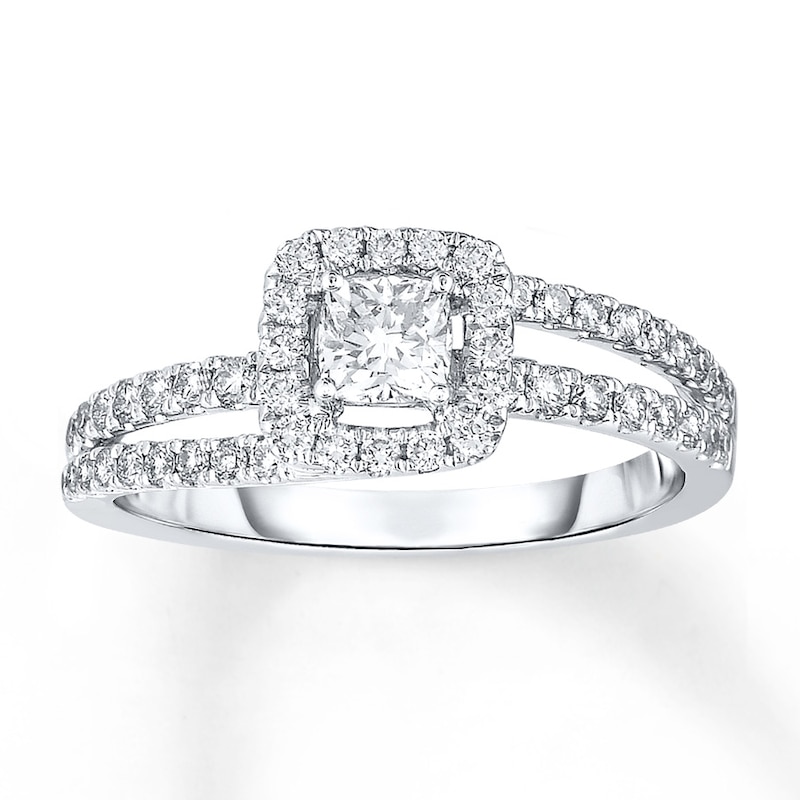 Diamond Engagement Ring 5/8 Carat tw 14K White Gold