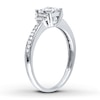 Thumbnail Image 1 of Diamond Engagement Ring 1/2 ct tw Princess-cut 10K White Gold