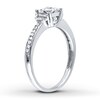 Thumbnail Image 1 of Diamond Engagement Ring 1/2 ct tw Princess-cut 10K White Gold