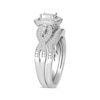 Diamond Bridal Set 1/2 carat tw Princess, Baguette & Round-cut 10K White Gold