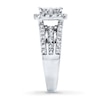 Thumbnail Image 3 of Diamond Engagement Ring 2 ct tw Princess & Round 14K White Gold