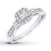 Thumbnail Image 1 of Diamond Engagement Ring 1/2 ct tw 14K White Gold