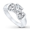 Diamond Engagement Ring 1-1/2 ct tw Round-cut 14K White Gold