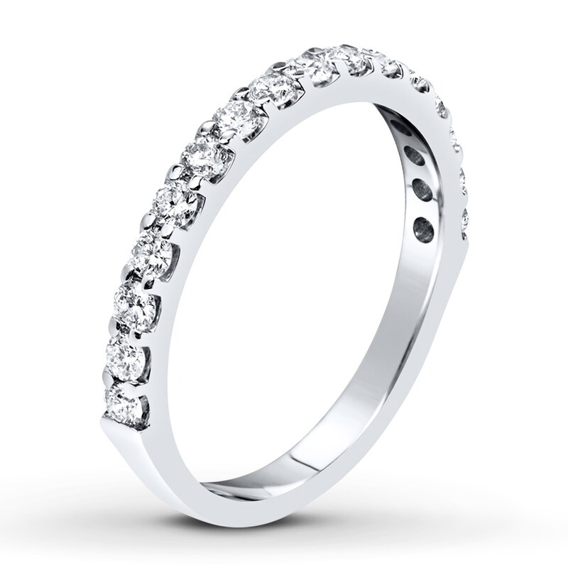 Diamond Wedding Band 5/8 ct tw Round-cut 14K White Gold