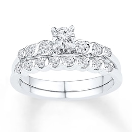 Diamond Bridal Set 1/2 carat tw 10K White Gold