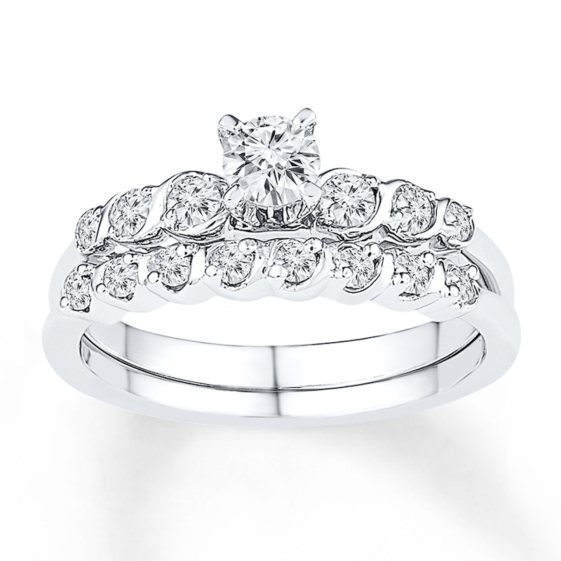 Main Image 1 of Diamond Bridal Set 1/2 carat tw 10K White Gold