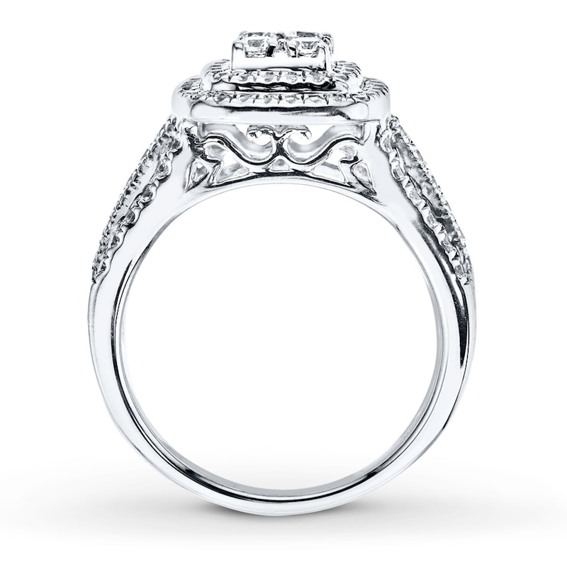 Main Image 2 of Adore Diamond Engagement Ring 1 ct tw Round-cut 14K White Gold