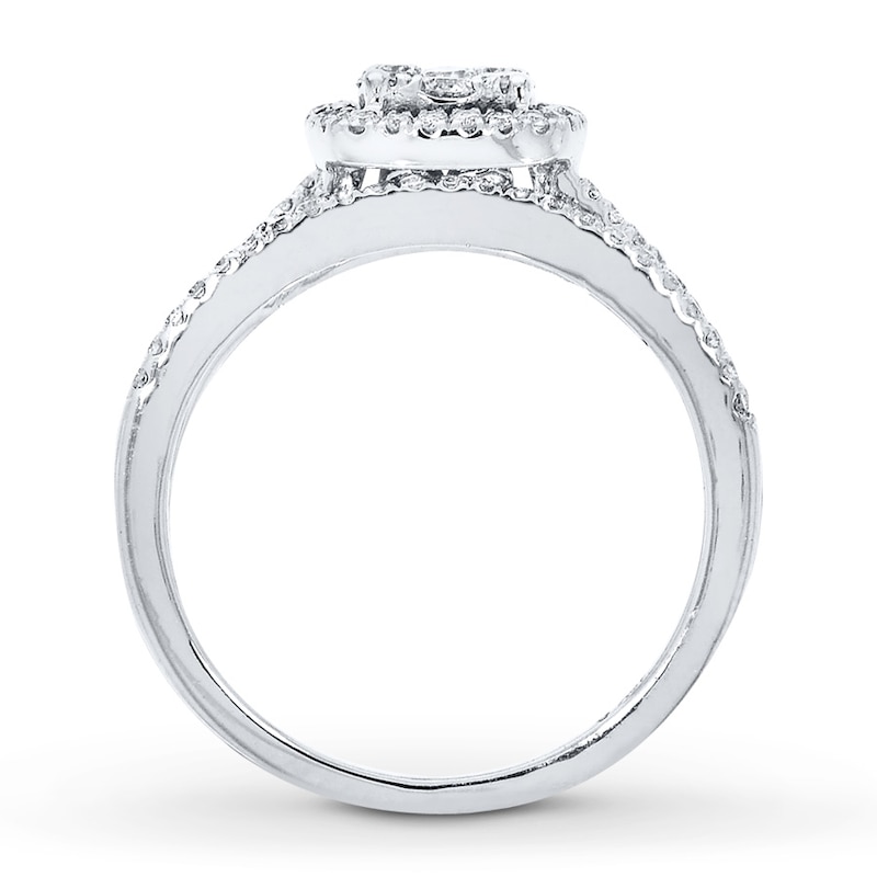 Main Image 2 of Adore Bridal Set 1/2 ct tw Diamonds 10K White Gold