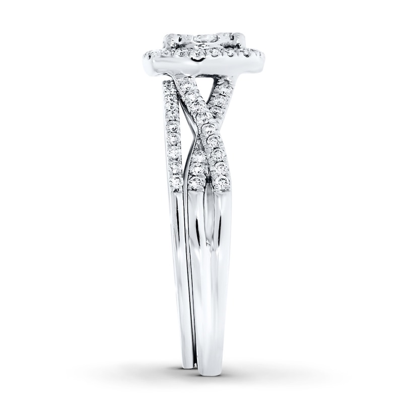 Main Image 3 of Adore Bridal Set 1/2 ct tw Diamonds 10K White Gold