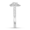 Thumbnail Image 3 of Adore Diamond Engagement Ring 1/2 ct tw Pear-shaped 14K White Gold