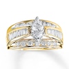 Diamond Engagement Ring 1-3/4 Carats tw Marquise-cut 14K Yellow Gold