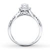 Diamond Engagement Ring 1/2 carat tw 10K White Gold