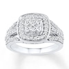 Thumbnail Image 0 of Diamond Engagement Ring 3/4 ct tw Princess-cut 14K White Gold