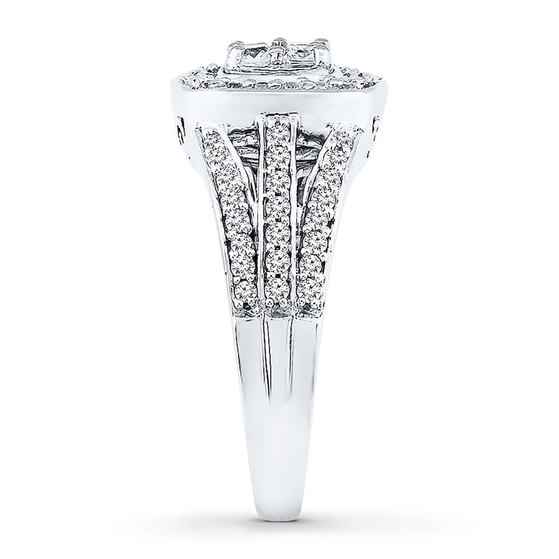 Diamond Engagement Ring 3/4 ct tw Princess-cut 14K White Gold | Kay Outlet