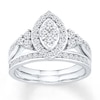 Thumbnail Image 1 of Diamond Bridal Set 7/8 carat tw 14K White Gold