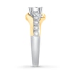 Thumbnail Image 3 of Adore Diamond Engagement Ring 3/8 ct tw Round-cut 10K Two-Tone Gold