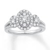 Thumbnail Image 1 of Adore Diamond Engagement Ring 7/8 ct tw Round-cut 14K White Gold