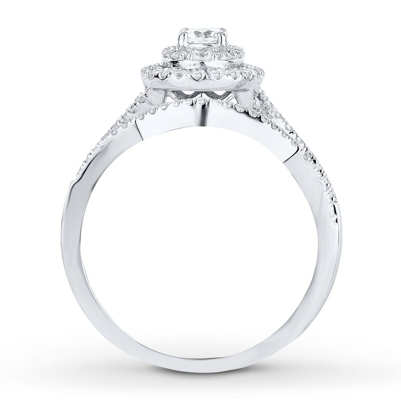 Main Image 2 of Adore Diamond Bridal Set 5/8 ct tw Round-cut 14K White Gold